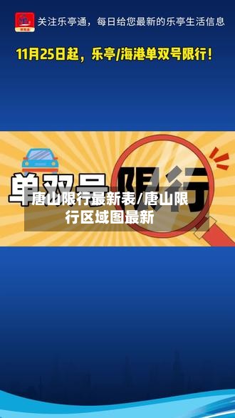 唐山限行最新表/唐山限行区域图最新-第3张图片